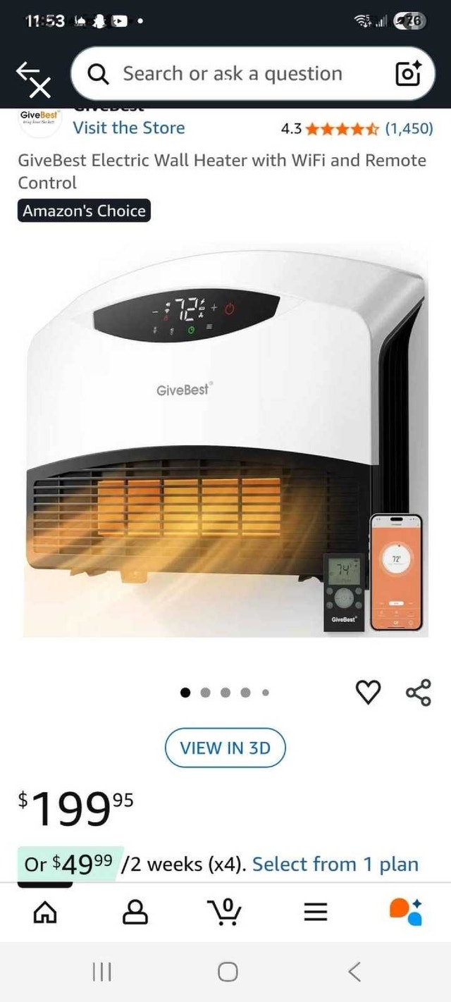 GiveBest Wall Heater