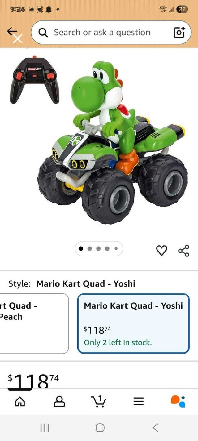Mario Kart Quad Yoshi