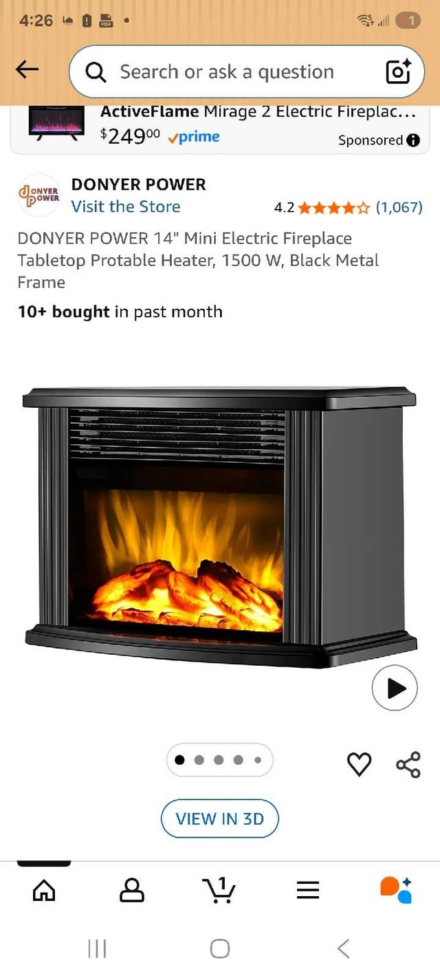 Donyer Power Electric Fireplace - photo 4
