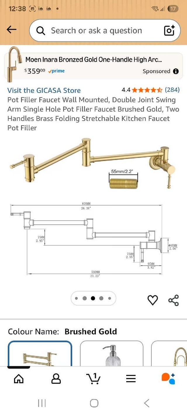 Moen Inara Faucet - New Pot Filler - photo 3
