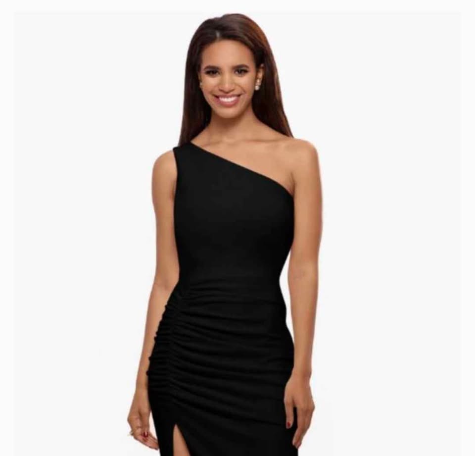 Besty & Adam One-Shoulder Ruched Sheath Dress - photo 5