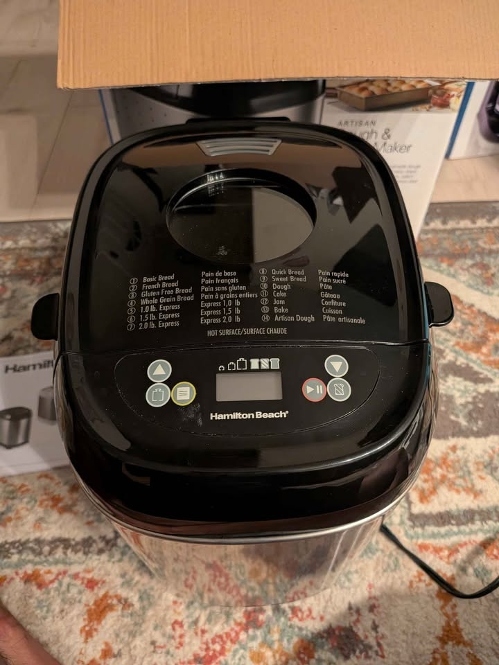 Brand New Hamilton Beach Artisan Dough & Bread Maker - photo 3