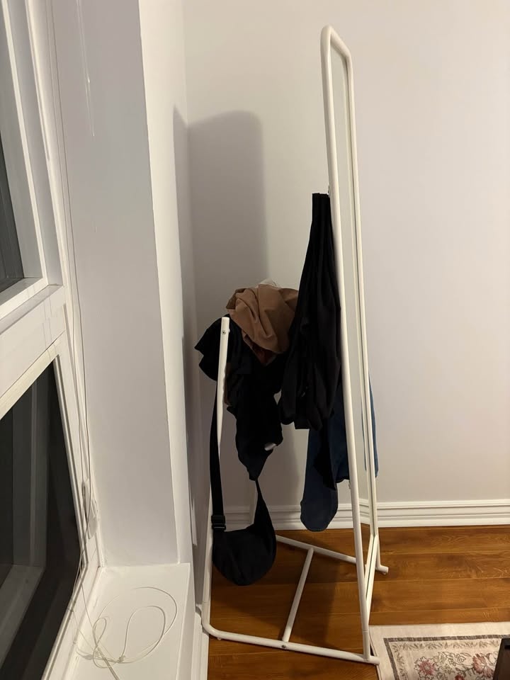 IKEA Knapper Standing Mirror with Hooks (White) - photo 5