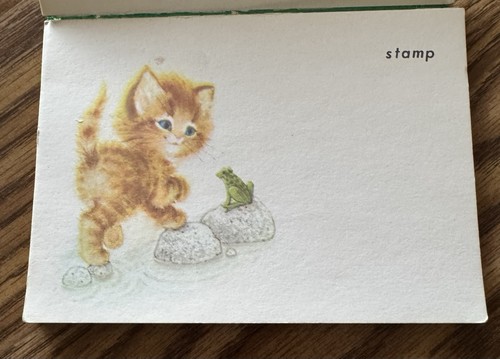 Vintage 15 Penny Wise Postcards - Kitten & Frog - photo 2
