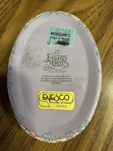 Vintage Enesco Precious Moments Oval Tin Box - photo 3
