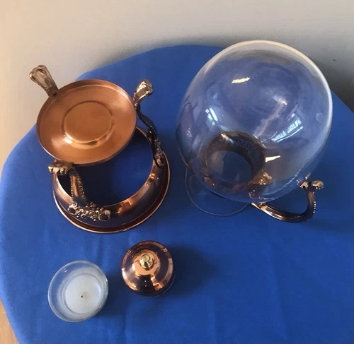 Vintage Princess House Copper Coffee Carafe w/ Stand & Tray - photo 4