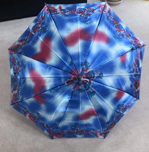 Vintage Spring Floral Fashion Umbrella Cloth Handle