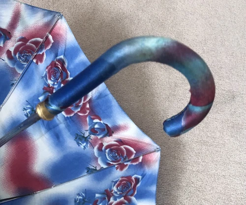 Vintage Spring Floral Fashion Umbrella Cloth Handle - photo 4
