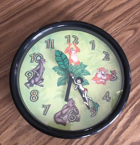 Vintage 1992 Disney The Jungle Book 10” Wall Clock