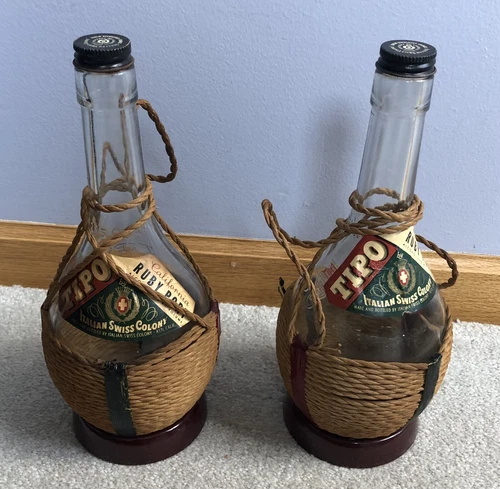 Tipo 11" Straw Wrap California Ruby Port Bottles (2)