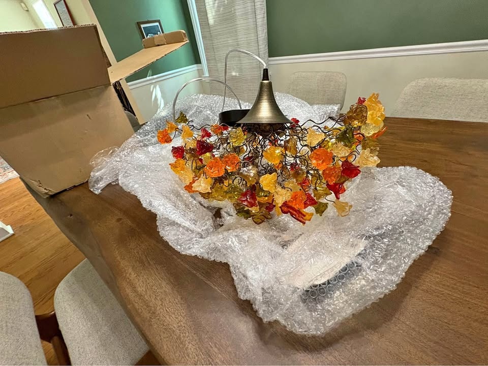 Handmade light fixture