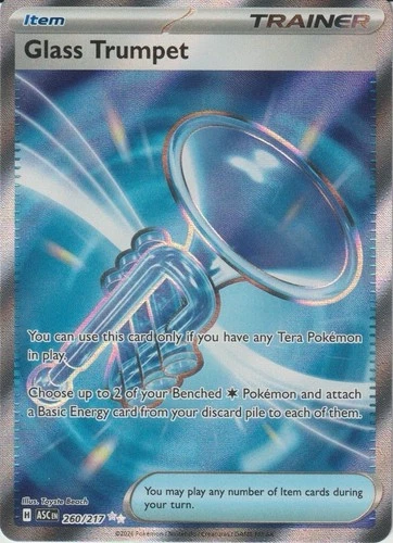 Glass Trumpet 260/217 Ascended Heroes Full Art Holo Pokemon NM - photo 2