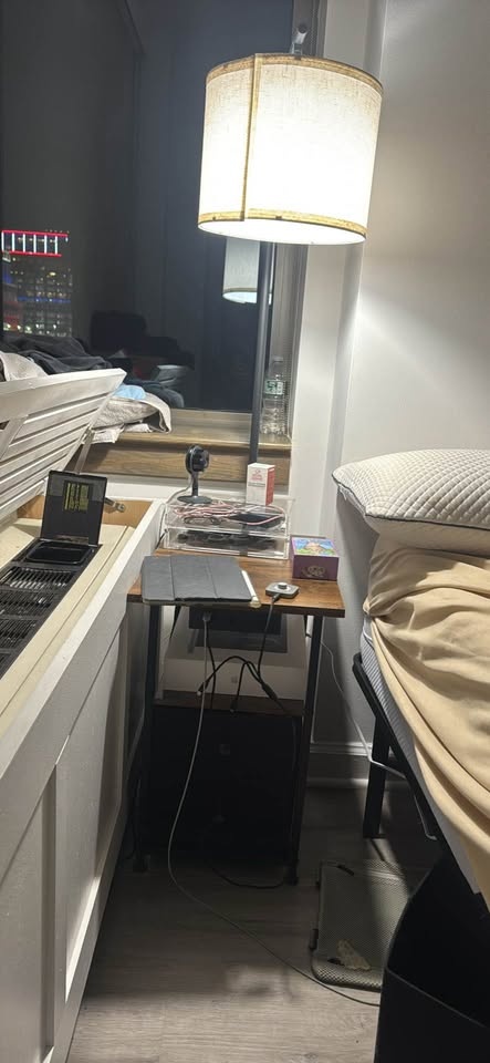 Nightstand with Lamp
