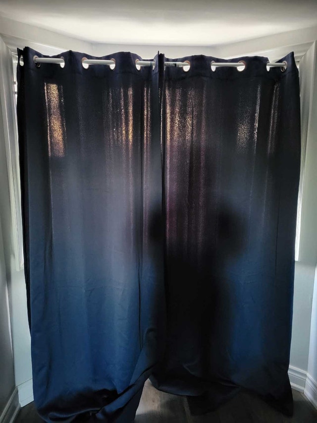 Blue blackout Curtains