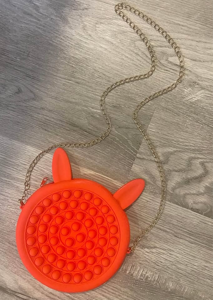NWOT Red Pop It Fidget Purse Bunny Rabbit Easter
