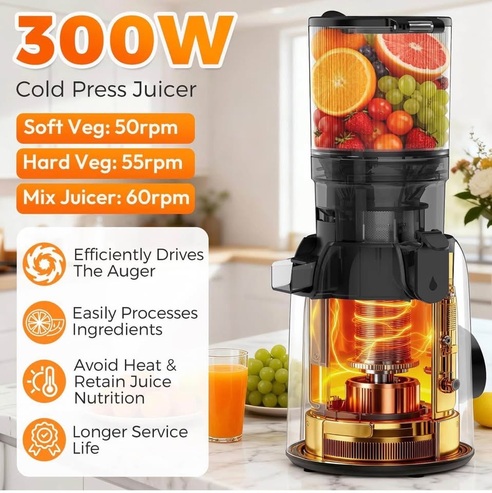 (New)300W Cold Press Juicer - photo 5