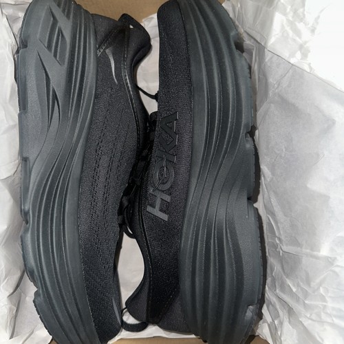 Hoka Bondi 8 Men's Running Shoes Black Size 10D NWT