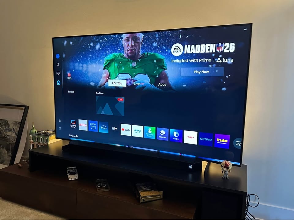 TV Stand - Dark Wood & Black - photo 4