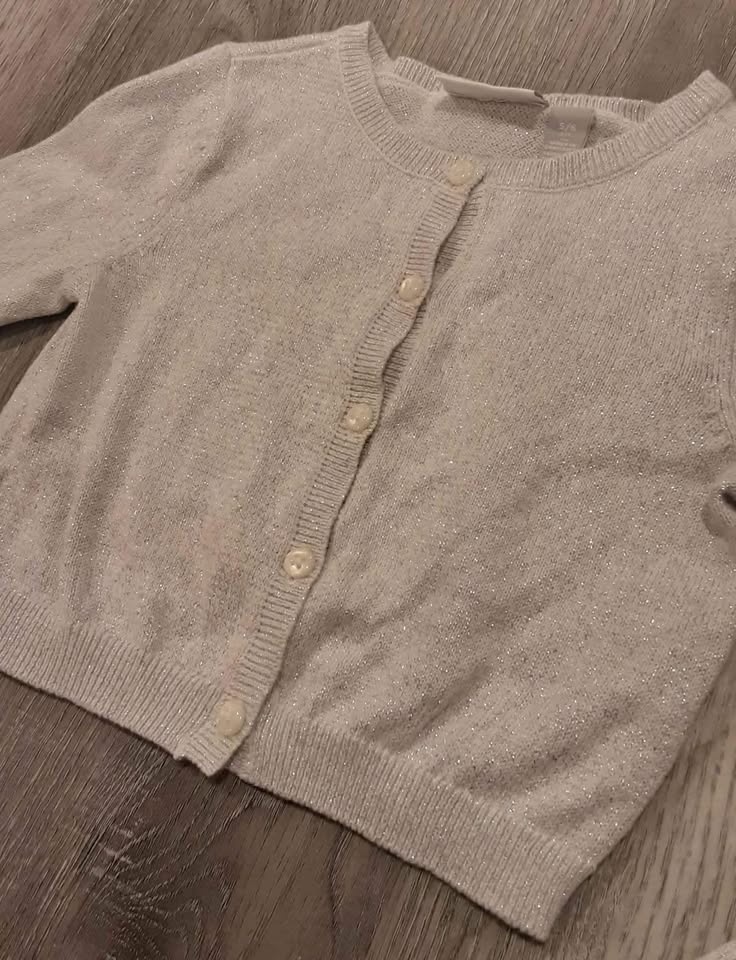 EUC Children's Place Sparkle Silver Party Cardigan (Size 5-6) - photo 2