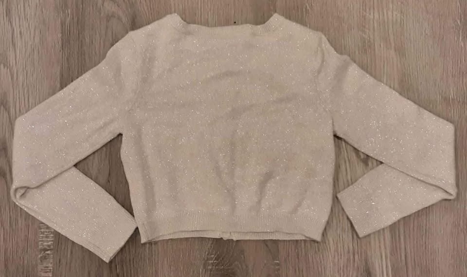 EUC Children's Place Sparkle Silver Party Cardigan (Size 5-6) - photo 4