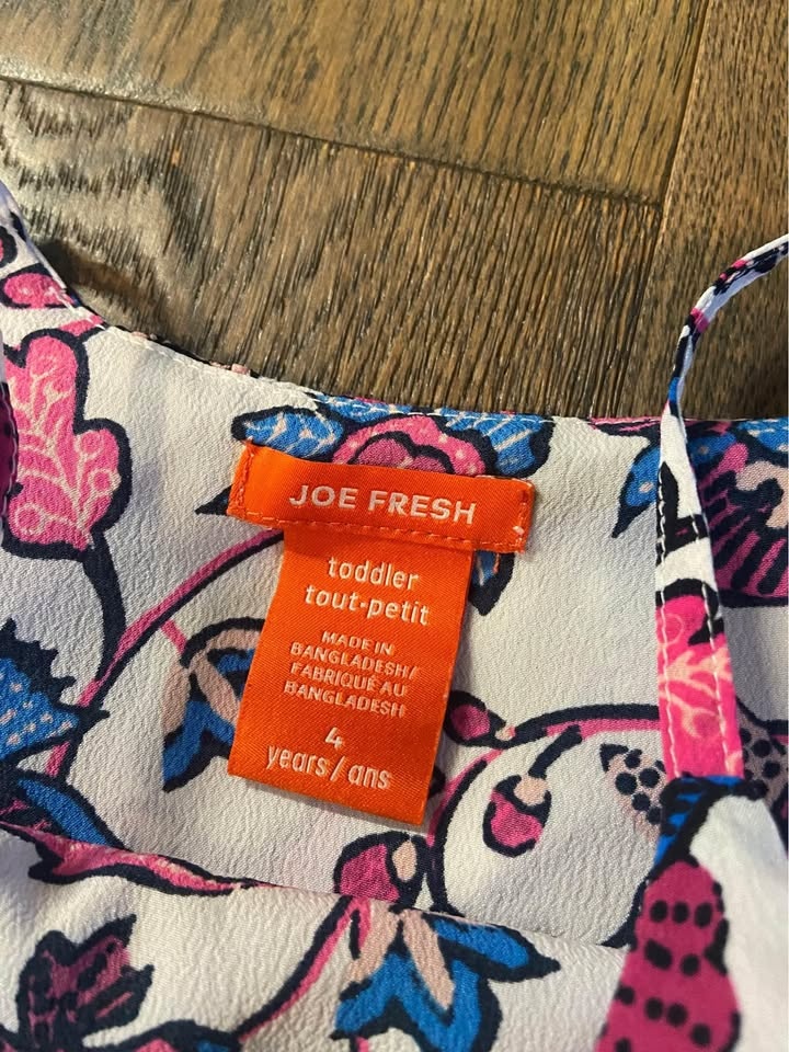 EUC Joe Fresh Girls Summer Top/Dress - Toddler 4 - photo 2