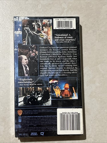 Batman Returns VHS 1992 Brand New Sealed WARNER BROS. - photo 2