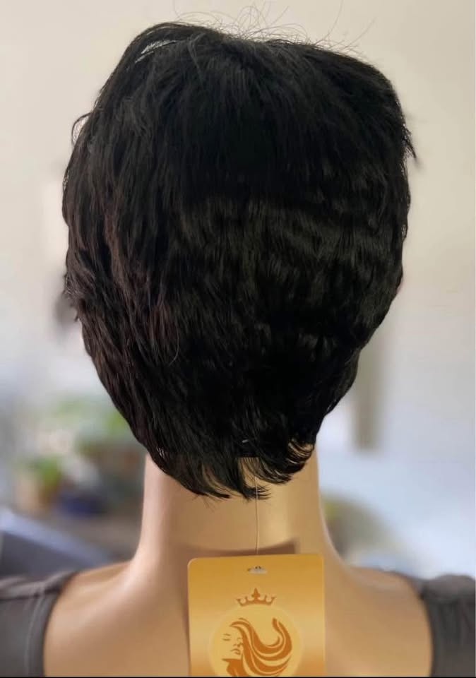 NWT Pixie Style Short Asymmetrical Blk/Red Synthetic Wig 678 - photo 4