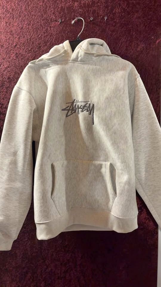 Vintage Medium Gray Stussy Hoodie