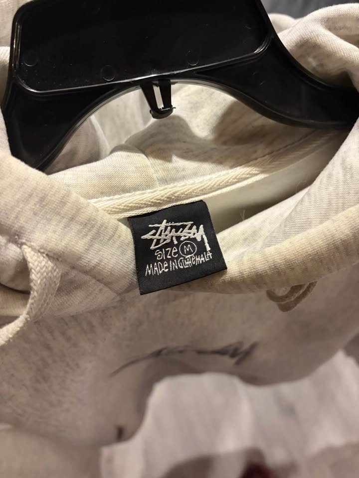Vintage Medium Gray Stussy Hoodie - photo 3