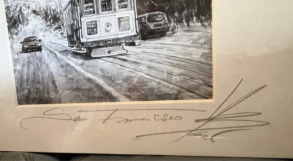 Signed lithograph iconic San Francisco scenes by Basia & Yuriy. - photo 2