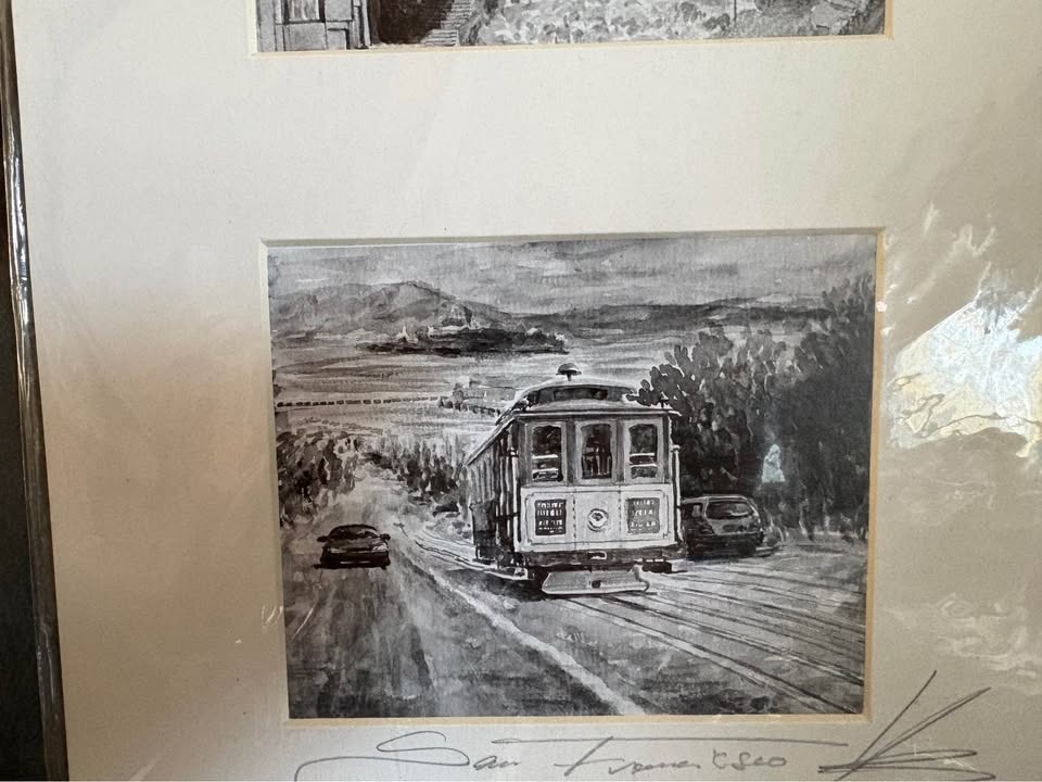Signed lithograph iconic San Francisco scenes by Basia & Yuriy. - photo 5