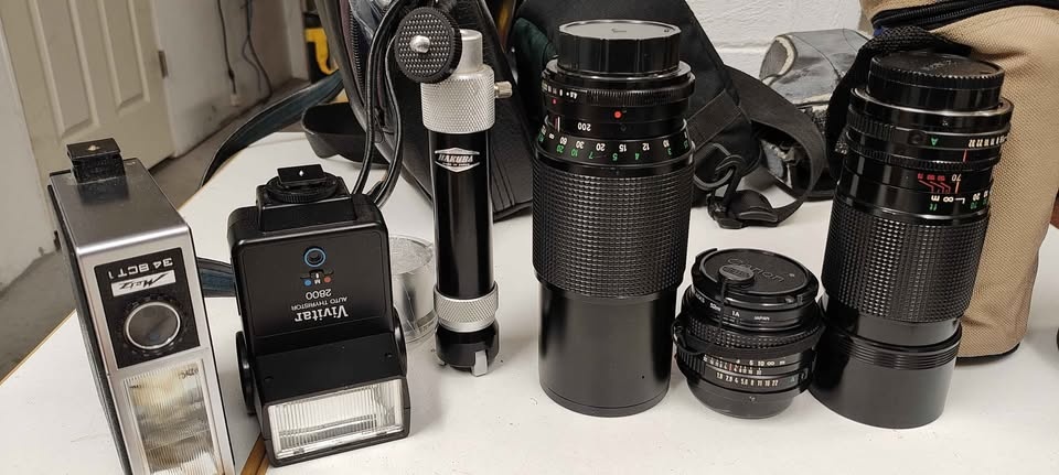 Canon AE-1 SLR Camera and Accessories - photo 4