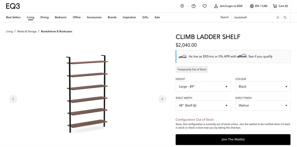 Beautiful EQ3 Ladder Shelf - photo 3