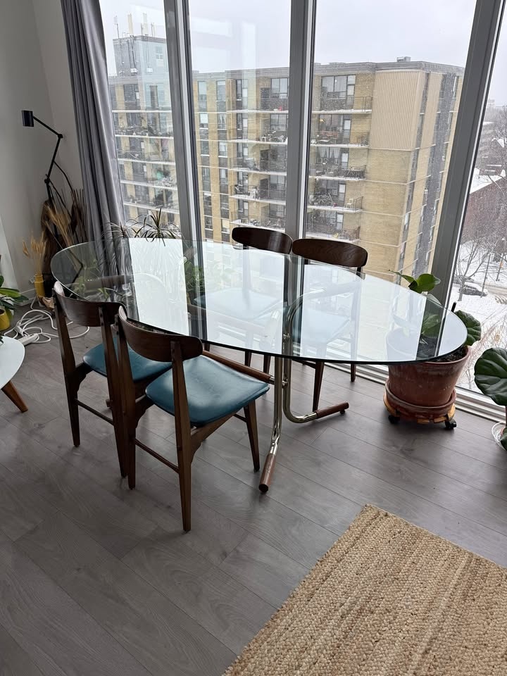 Tonin Casa Glass Dining Table