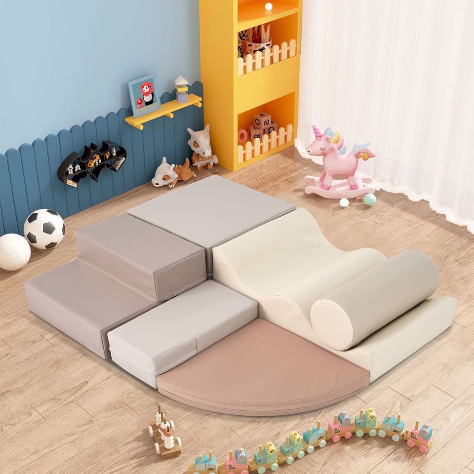 BABY 6-PIECE FOAM CLIMBING BLOCKS / PLAY GYM