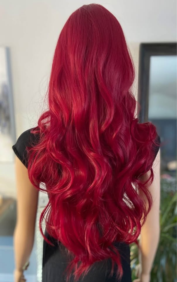 NWOT 34” Long Deep Red Little Mermaid Poison Ivy Wig 2242 - photo 5