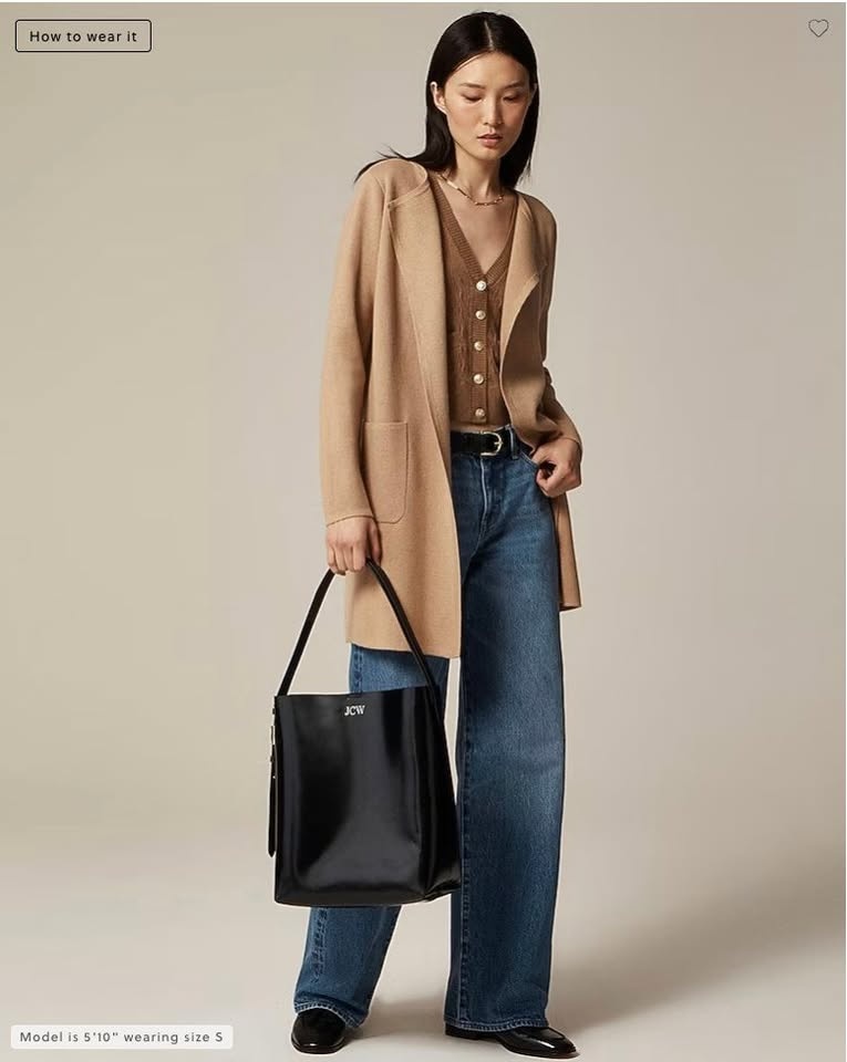 J.Crew Women's Juliette Collarless Sweater-Blazer - Size Small 🧡 - photo 3