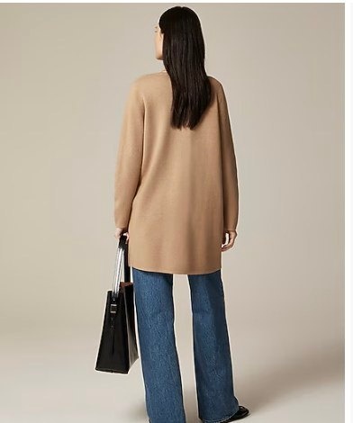 J.Crew Women's Juliette Collarless Sweater-Blazer - Size Small 🧡 - photo 4