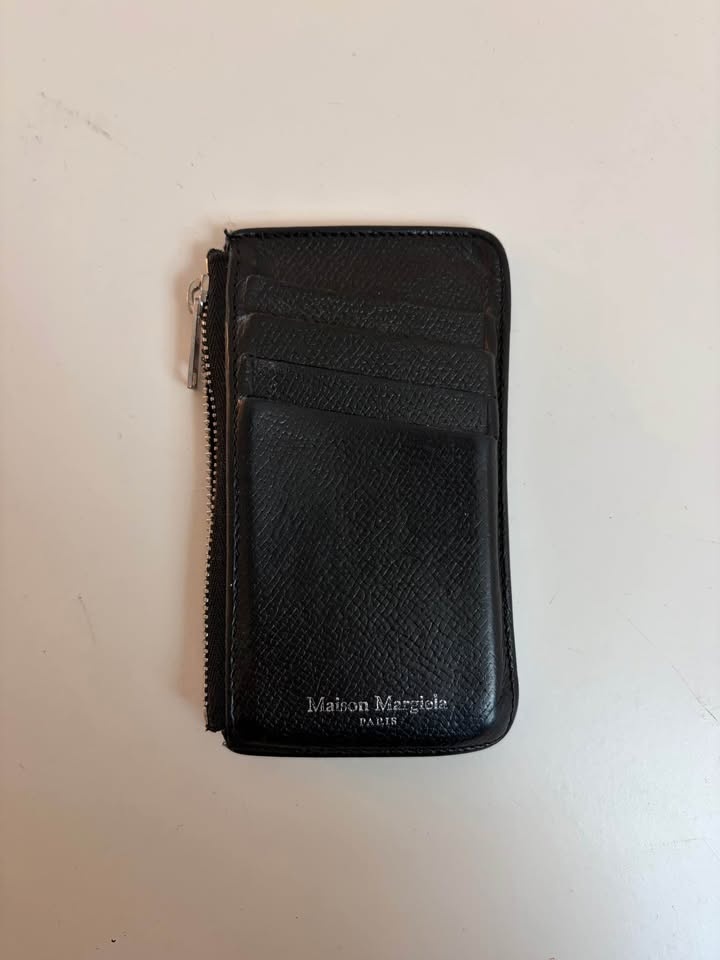 Maison Margiela Black Leather 4 Stitch Card Holder Wallet - photo 4