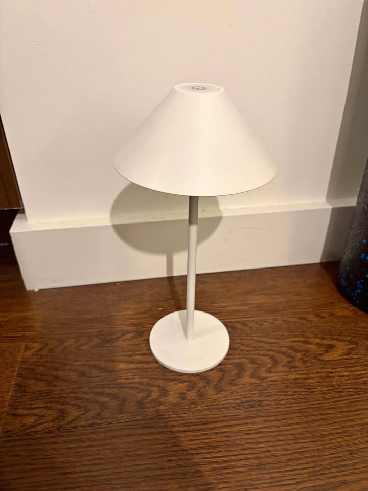 White Rechargeable Touch LED Table Lamp