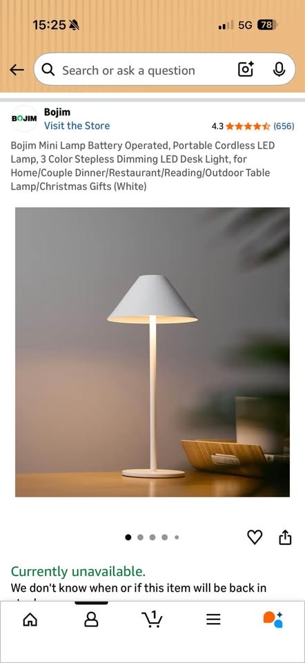 White Rechargeable Touch LED Table Lamp - photo 5