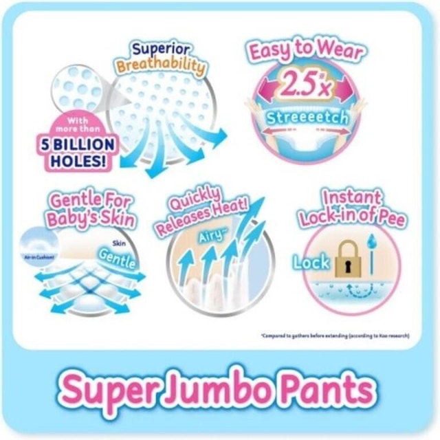 BNIB 100 Merries Natural Organic Cotton Pull Up Diaper (9-14 KG) - photo 3