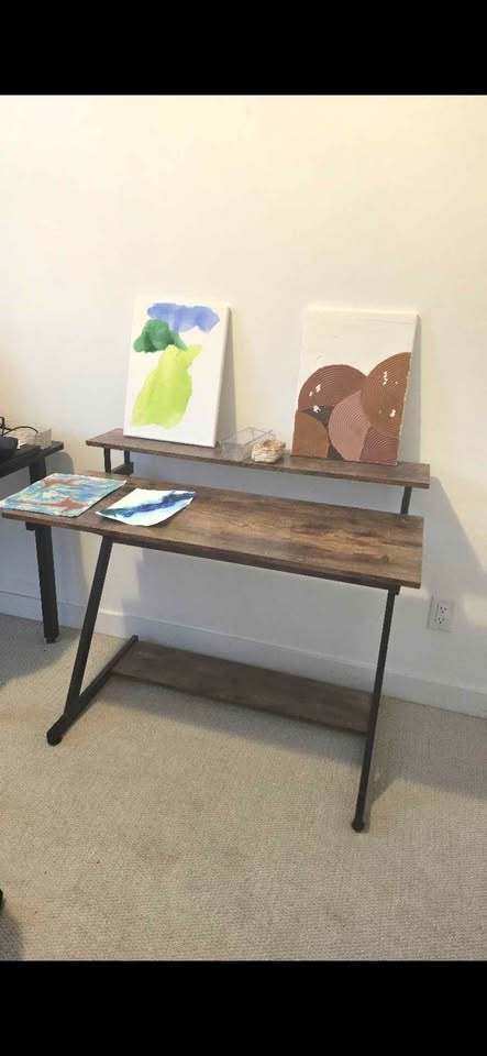 FITUEYES Computer Desk Workstation Gaming-Desk w Monitor Shelf - photo 4