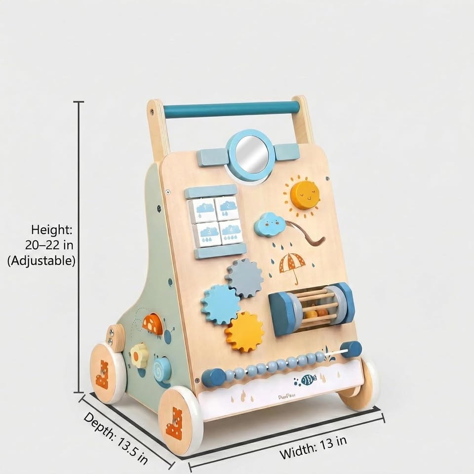 MONTESSORI WOOD BABY ACTIVITY WALKER - photo 4