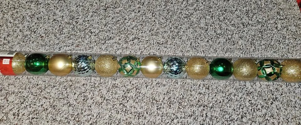 13 Shatter-Resistant Ornaments Brand New