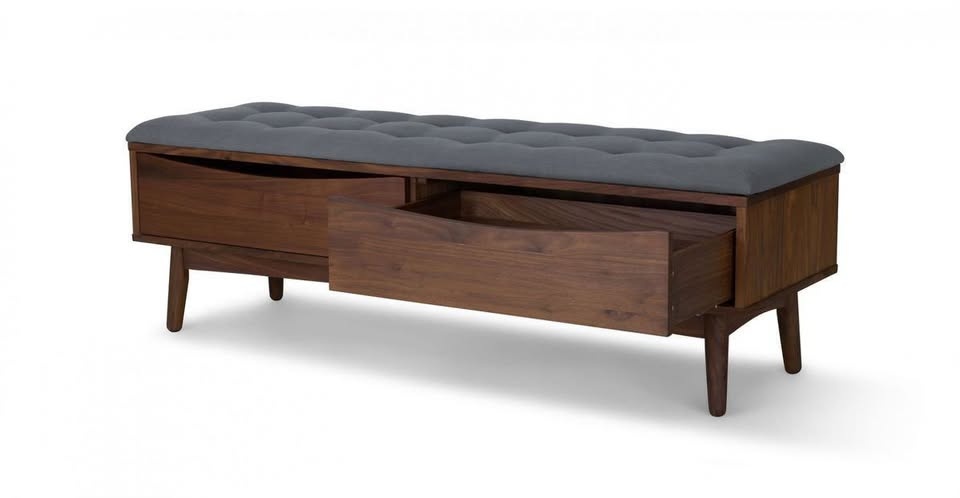 LIKE NEW *DISCONTINUED* ARTICLE CULLA MID-CENTURY MODERN WALNUT - photo 4
