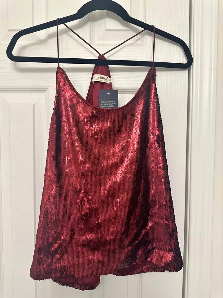 Red Sequin Top thumbnail