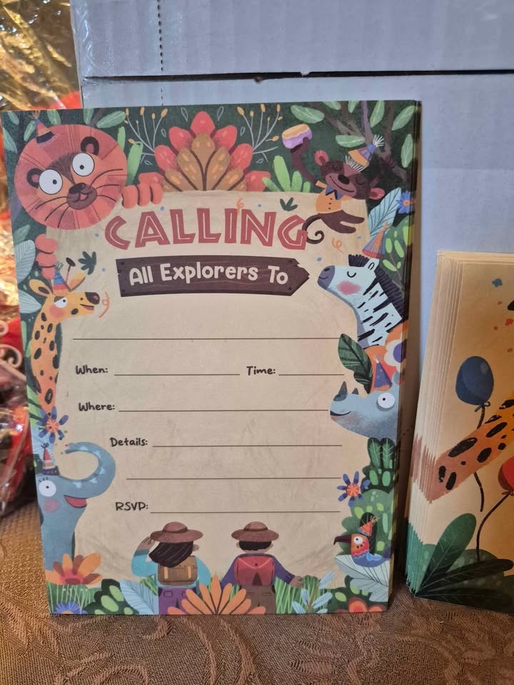Safari Theme Invitations and Envelopes - photo 2