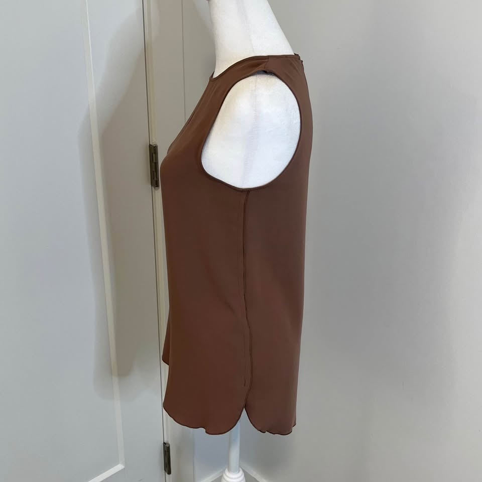 BABATON Brown Sleeveless Blouse Top from Aritzia - Size XXS - photo 2