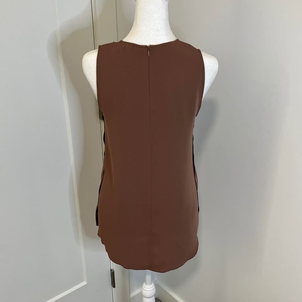 BABATON Brown Sleeveless Blouse Top from Aritzia - Size XXS - photo 3